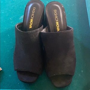 Fashion nova slip on heels